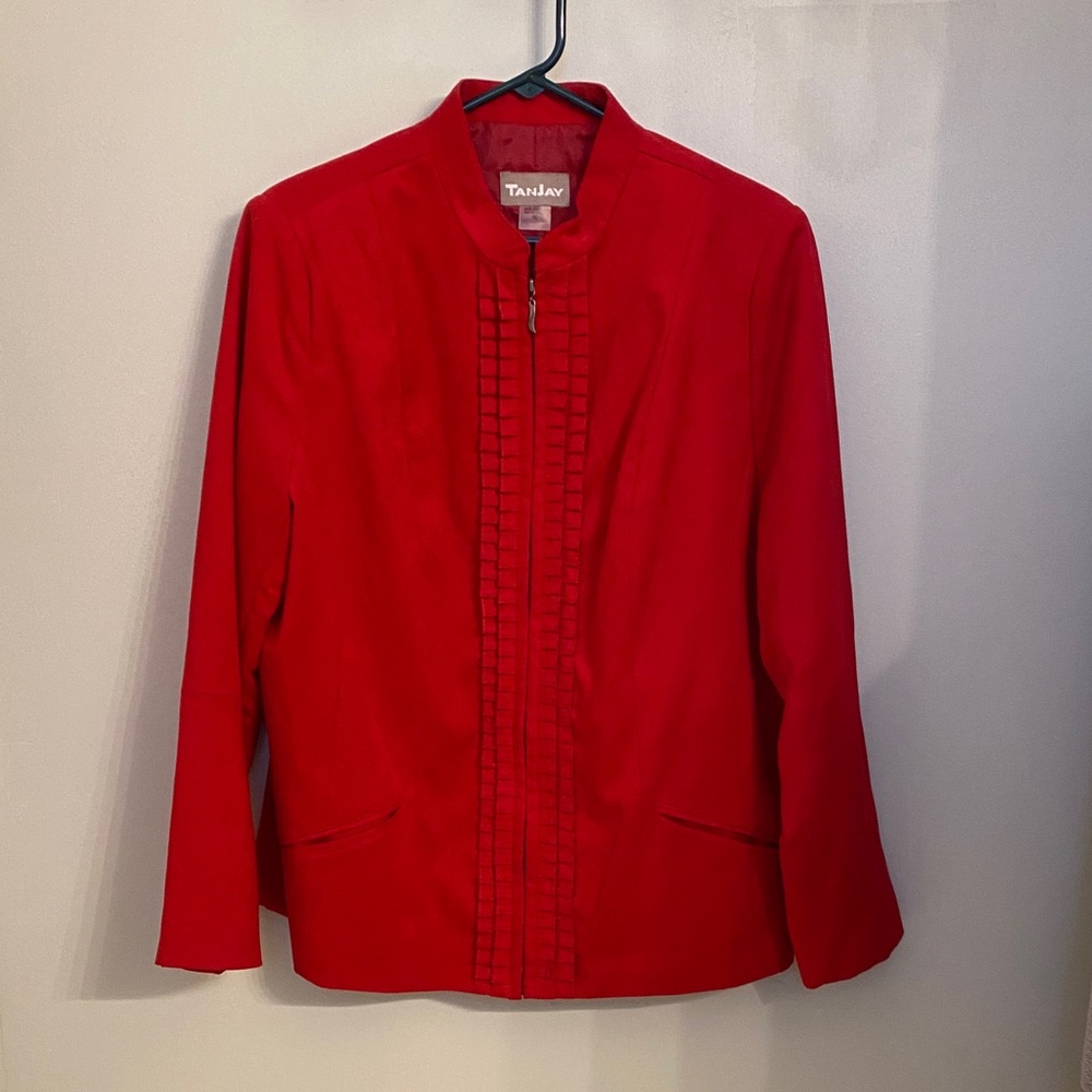TanJay Vibrant Red Suit Jacket